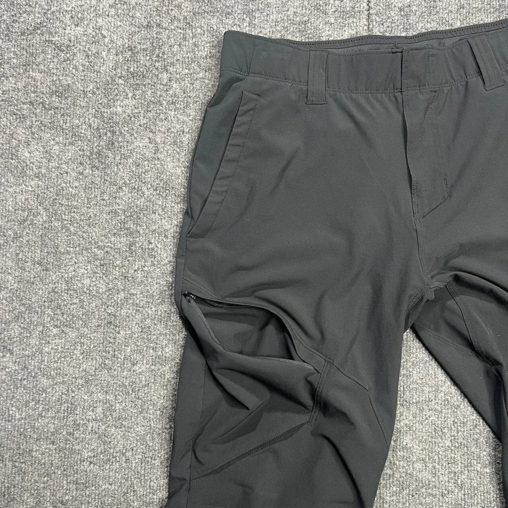 Under Armour Storm Fusion Mens 32 Golf Hiking Pants Fitted Black UPF-50+ 1331851